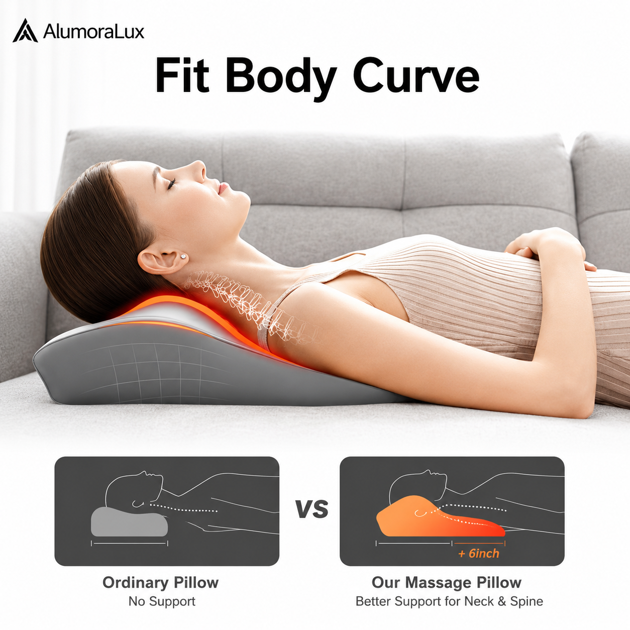 4-In-1 3D Kneading Massage Pillow