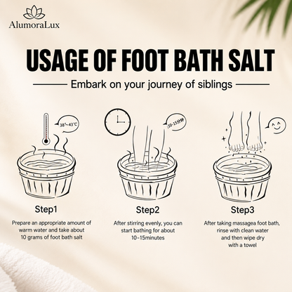 3-Jar Foot Bath Salts Cleansing Kit