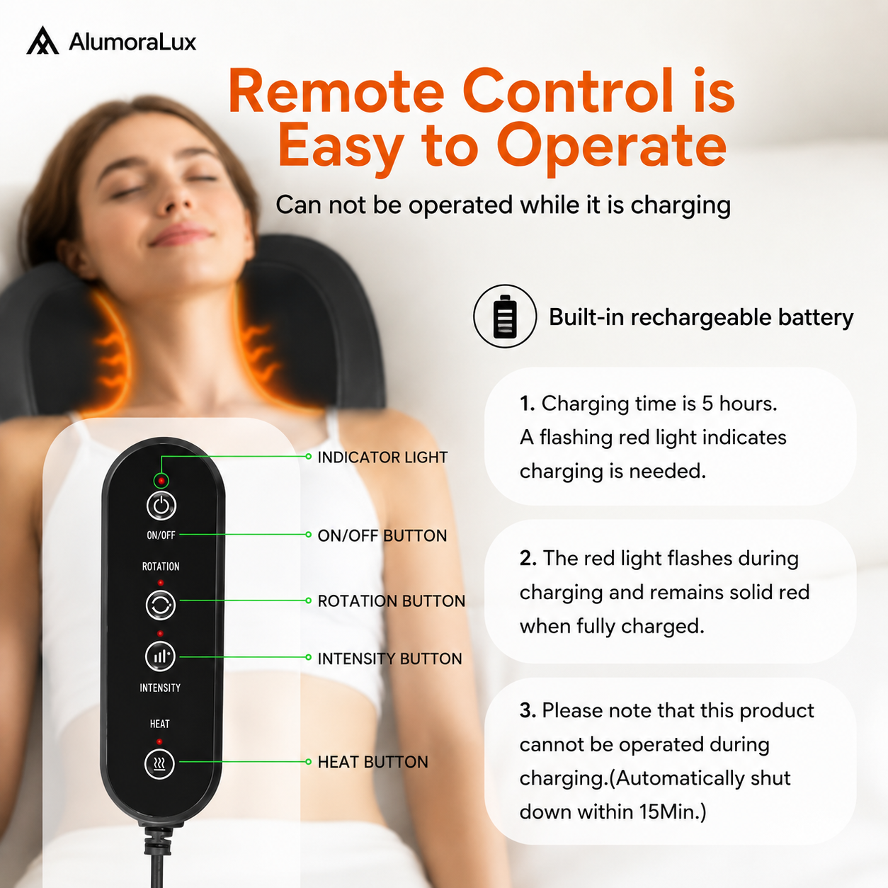 4-In-1 3D Kneading Massage Pillow