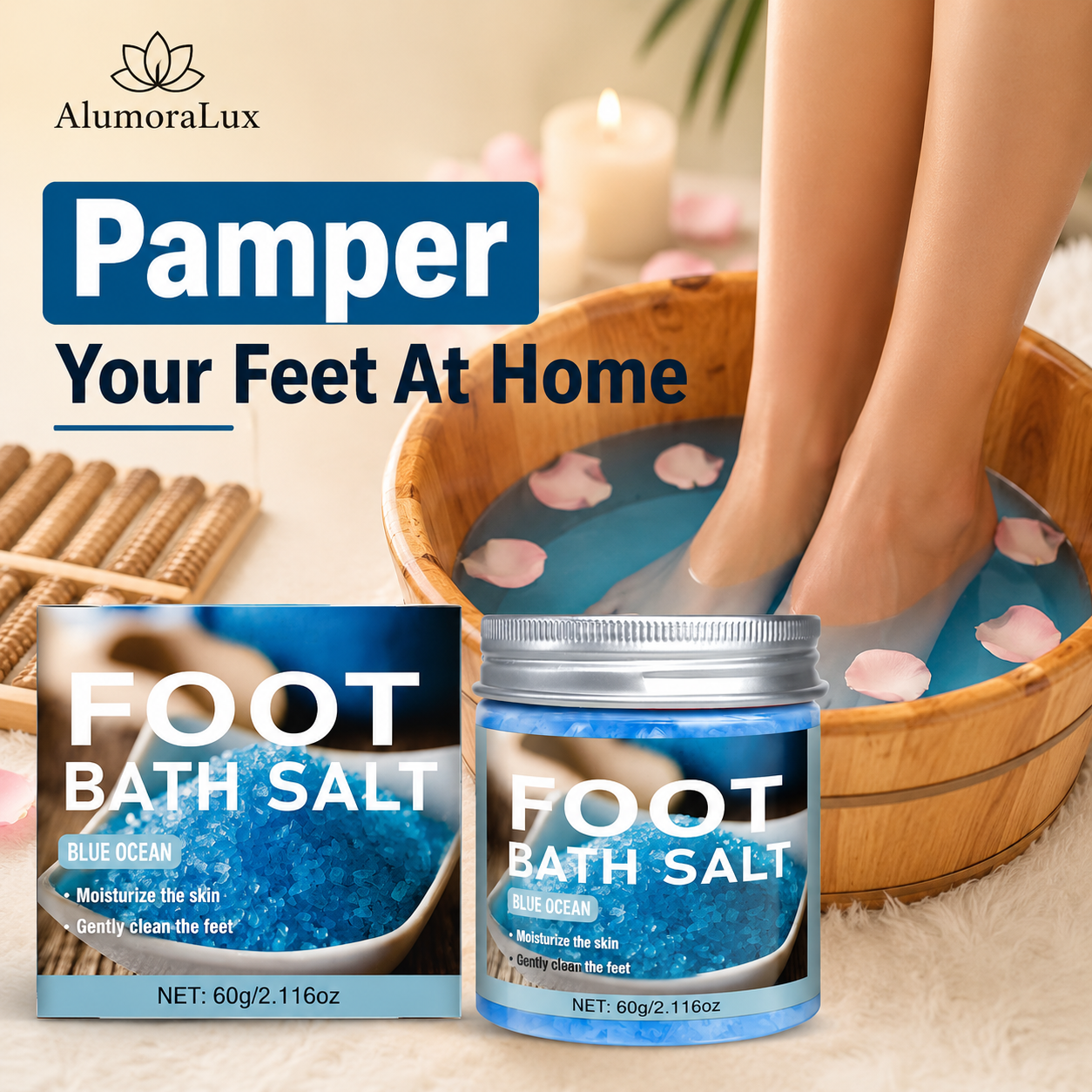 3-Jar Foot Bath Salts Cleansing Kit