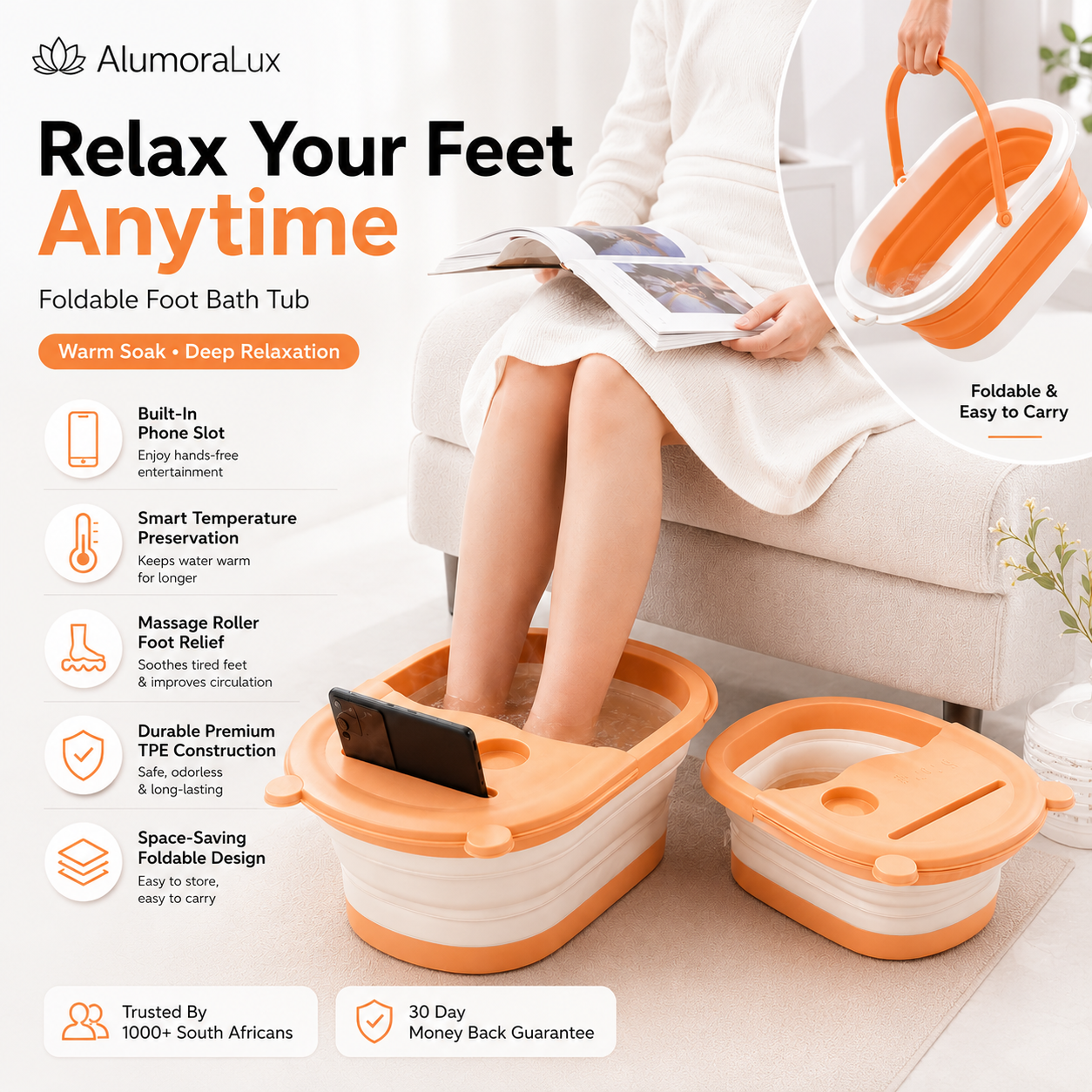 Foldable Foot Bath Tub