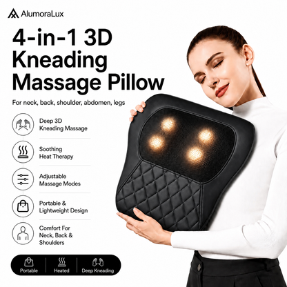 4-In-1 3D Kneading Massage Pillow