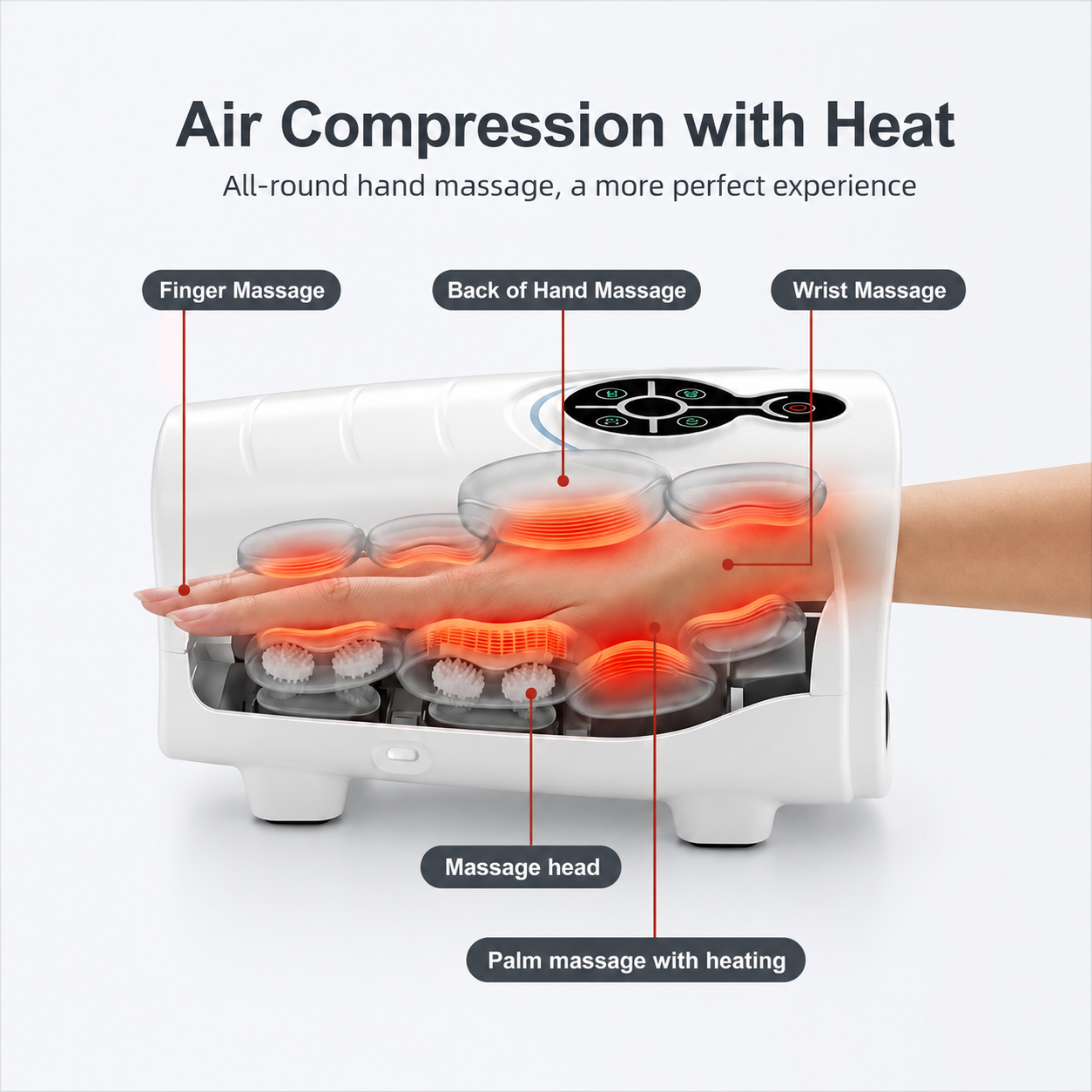 Cordless Hand Massager (Ergonomic Design)