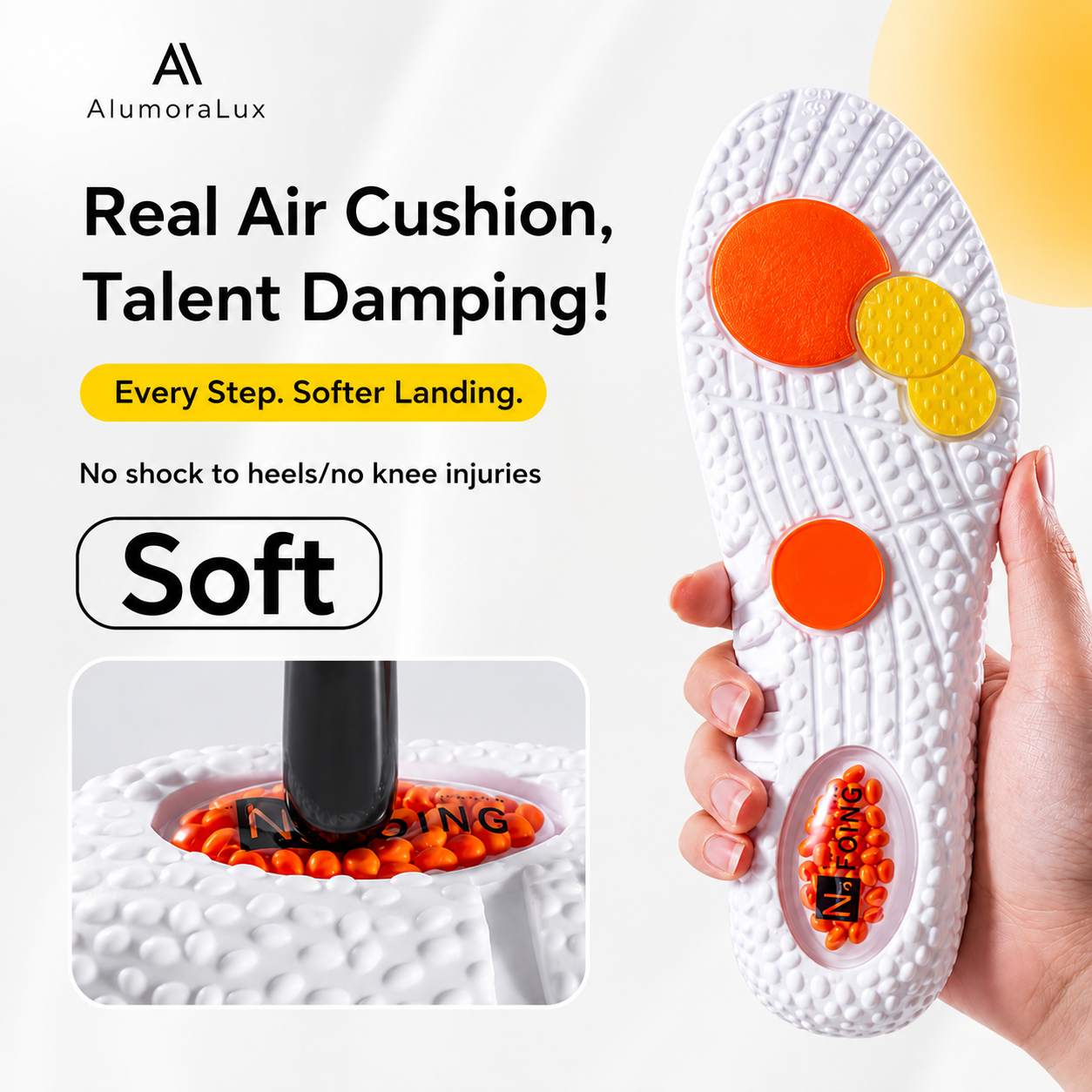 2 Pairs Of Cloud Insoles And Heel Pads