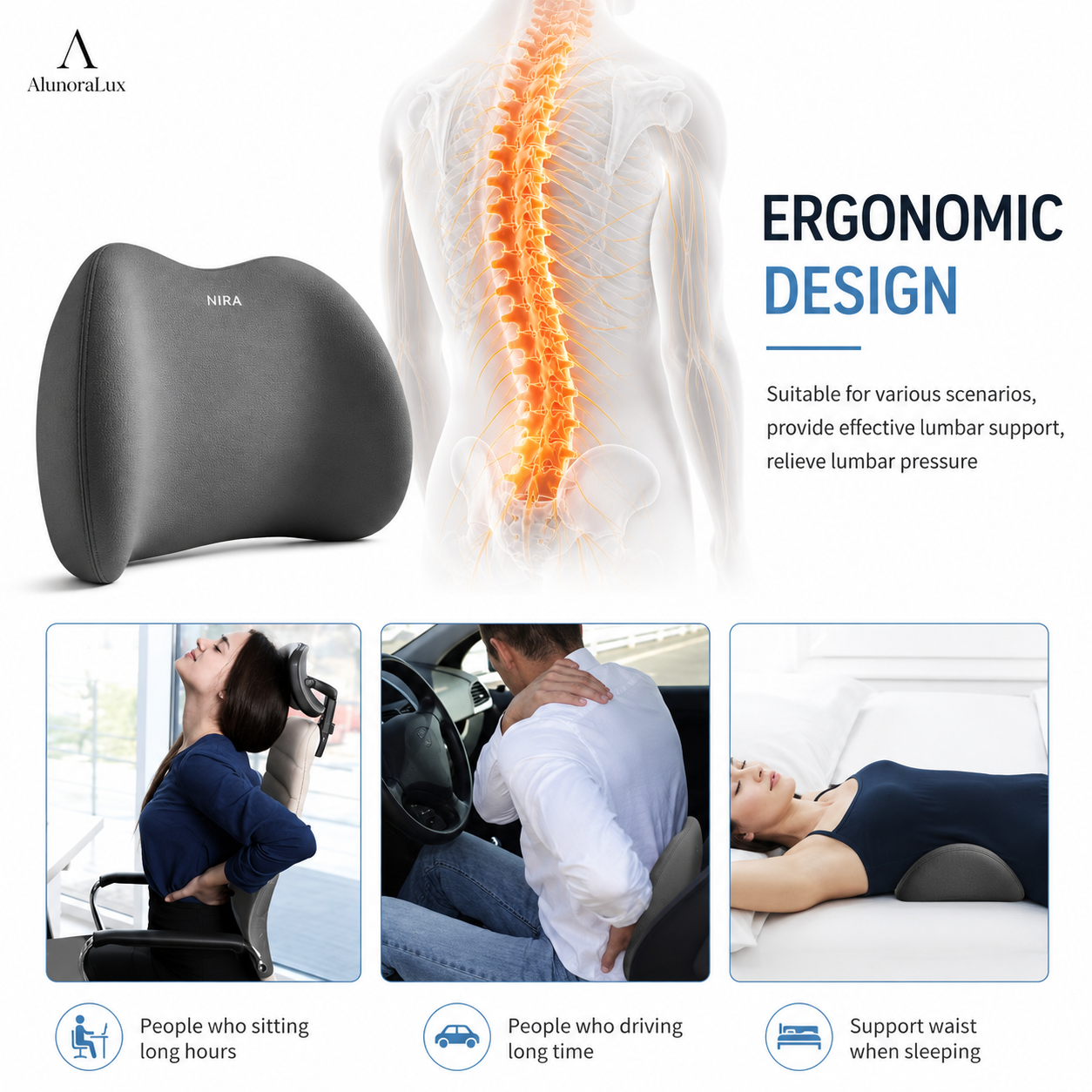 Lumbar Back Support Pillow