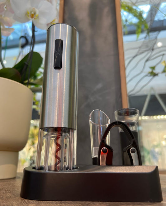 Alumora Rechargable Electric Wine Opener, Pourer/FoilCutter/Stopper